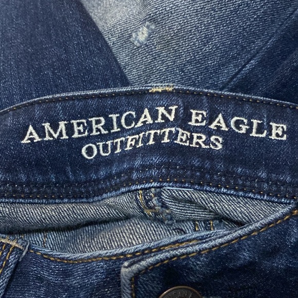 American Eagles Outfitters Kick Boot Stretch Size 8 Closing Zip/Button 5 Pockets - Picture 6 of 11